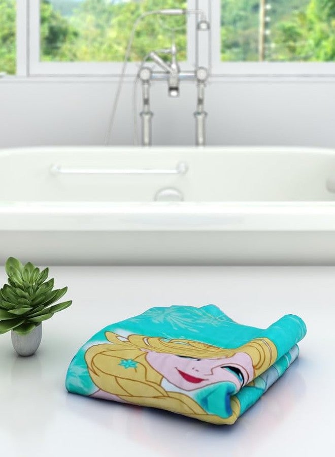 Athom Living Disney Frozen Elsa Themed Kids Cotton Bath Towel, Super Soft, Quick Dry, Highly Absorbent, Lightweight & Durable Towel for Girls | Pack of 1| 60x120cm, 350 GSM - Image 3